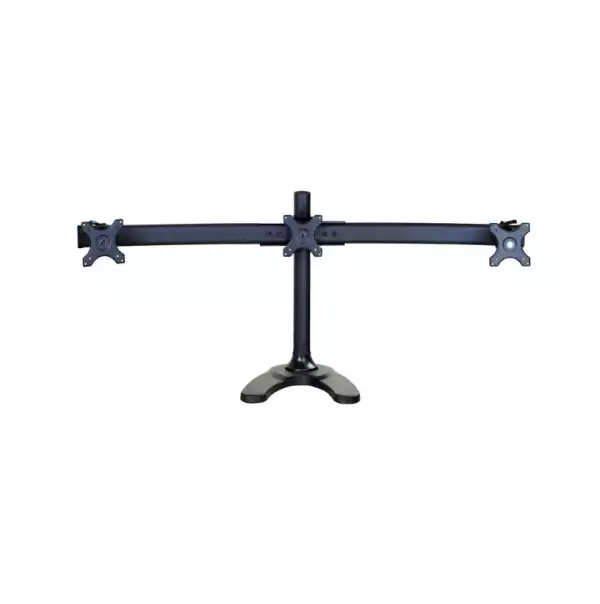 Neomounts Flat Screen Desk Mount (stand/grommet) for 3 Monitor Screens