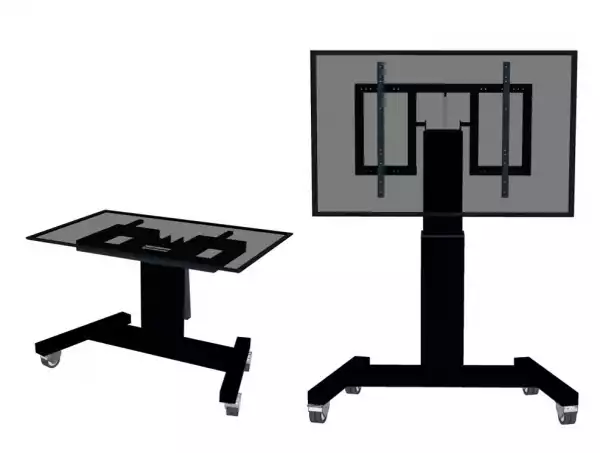 Neomounts Motorised Mobile Floor Stand (90° tilt) - VESA 200x200 up to 800x600