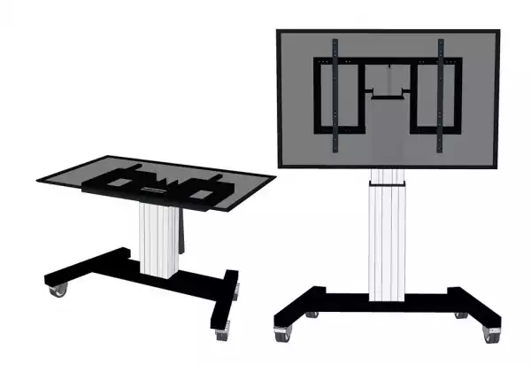 Neomounts Motorised Mobile Floor Stand (90° tilt) - VESA 200x200 up to 800x600