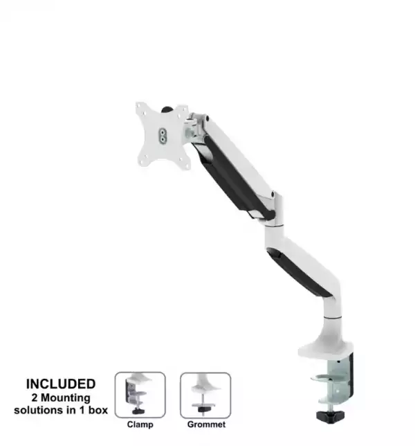 Neomounts Flat Screen Desk mount (10-32") desk clamp/grommet