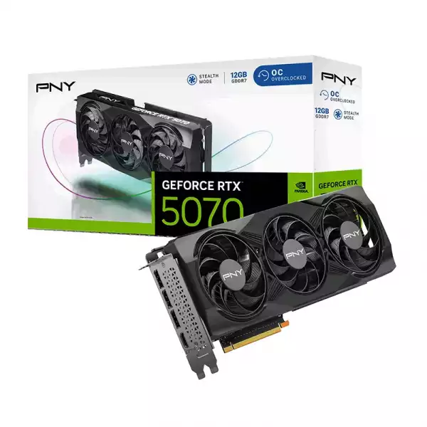 PNY GeForce RTX 5070 12GB GDDR7 OC Triple Fan PNY GeForce RTX 5070 12GB GDDR7 OC Triple Fan