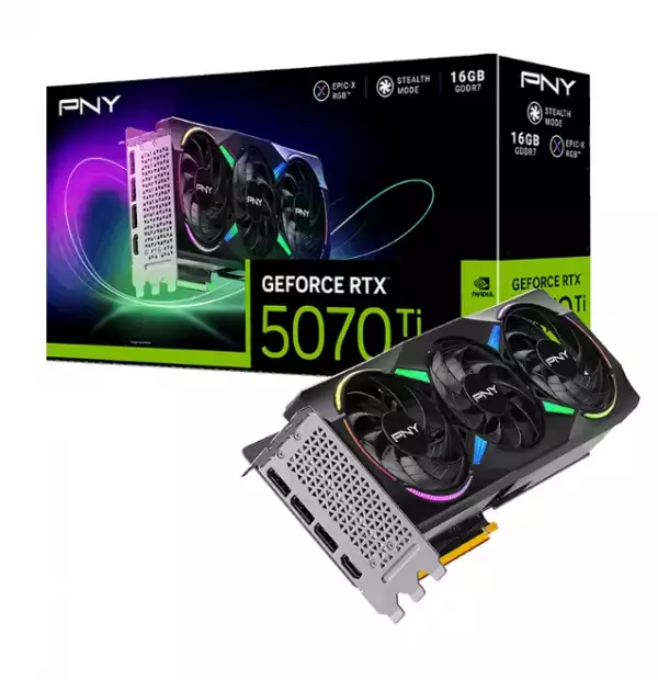 PNY GeForce RTX 5070 Ti 16GB ARGB Triple Fan OC