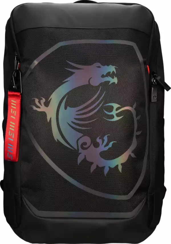 Раница, MSI Titan Gaming Backpack, Water resistant  IPX-2, Padded mesh back panel, All laptop up to 18", 51 x 34 x 9cm