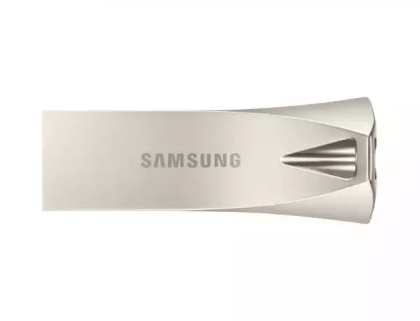 SAMSUNG BAR Plus USB Type-A 64GB 300 MB/s read 110 MB/s write resistant USB 3.1 Champagne Silver with key ring
