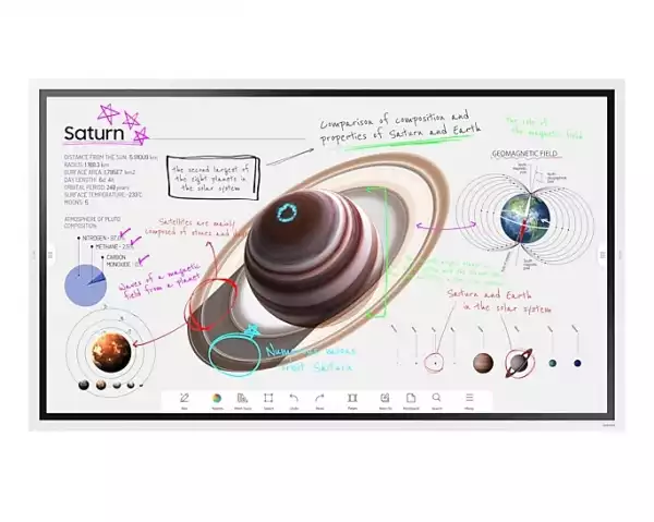 SAMSUNG Flip Pro Digital Flipboard 65inch 4K IR Touch HDMI USB-C USB LAN WiFi WPA2 Enterprise Bluetooth Tizen 6.5 SoC 2x10W 400x400