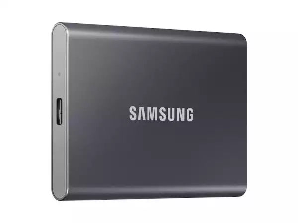Samsung Portable SSD T7 2TB, USB 3.2, Read 1050 MB/s Write 1000 MB/s, Titan Gray