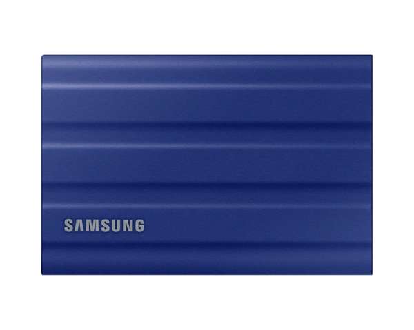 Samsung Portable NVME SSD T7 Shield 1TB , USB 3.2 Gen2, Rugged, IP65, Read 1050 MB/s Write 1000 MB/s, Blue