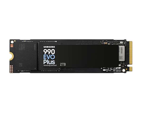 Samsung SSD 990 EVO Plus 2TB PCIe 4.0 NVMe 2.0 M.2 V-NAND 3-bit MLC, 256-bit Encryption, Read 7150 MB/s Write 6300 MB/s 