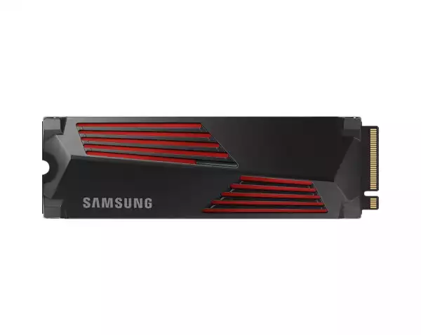 Samsung SSD 990 PRO 1TB Heatsink PCIe 4.0 NVMe 2.0 M.2 V-NAND 3-bit MLC, 256-bit Encryption, Read 7450 MB/s Write 6900 MB/s