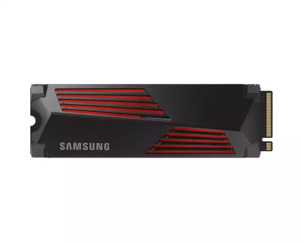 Samsung SSD 990 PRO 2TB Heatsink PCIe 4.0 NVMe 2.0 M.2 V-NAND 3-bit MLC, 256-bit Encryption, Read 7450 MB/s Write 6900 MB/s