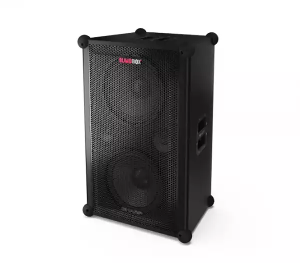 Sharp Speakers CP-LS200, SUMOBOX HIGH PERFORMANCE PORTABLE SPEAKER  200W RMS / 108dB via 2 x 10" woofers + 2 x 3" tweeters, 8 h play time by built in battery, Duo-mode/True Wireless Stereo (TWS), USB x2 (charging only), Bluetooth 5.0, 3.5mm Aux-in / line