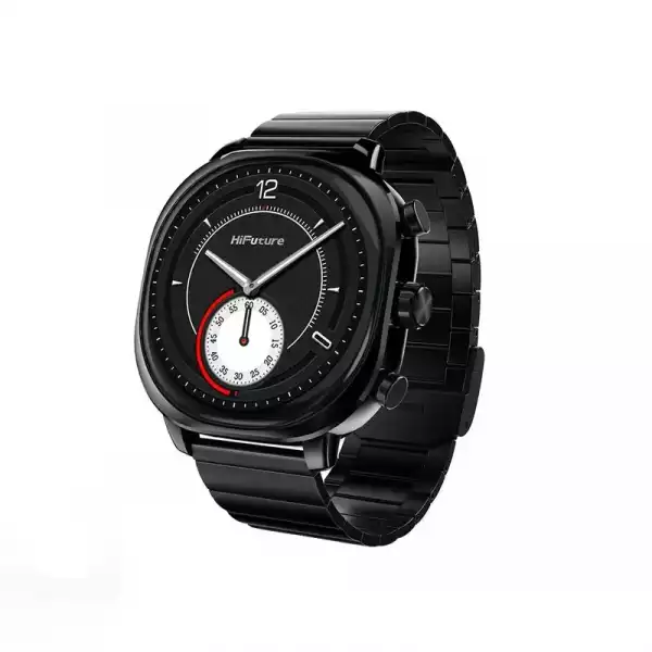 Смартчасовник HiFuture AIX Black, 1.43"AMOLED, 466*466, Powered by Dual Core & Syntra AI, Bluetooth Call, 1ATM Waterproof, Sixth Generation Health Sensor, Stainless Steel, Up to 10 days daily use Смартчасовник HiFuture AIX Black, 1.43"AMOLED, 466*466, Powered by Dual Core & Syntra AI, Bluetooth Call, 1ATM Waterproof, Sixth Generation Health Sensor, Stainless Steel, Up to 10 days daily use