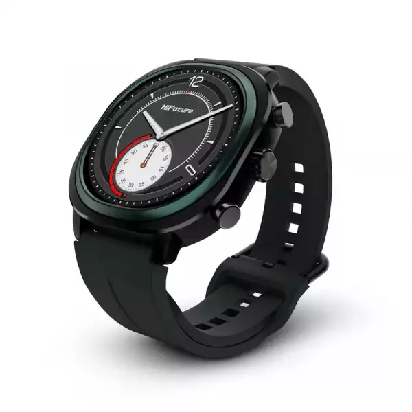 Смартчасовник HiFuture AIX Lite Green,  1.43" AMOLED,  466*466, Powered by Dual Core & Syntra AI, Bluetooth Call, 1ATM Waterproof, Sixth Generation Health Sensor, Up to 10 days daily use, Extra Fabric Strap inbox