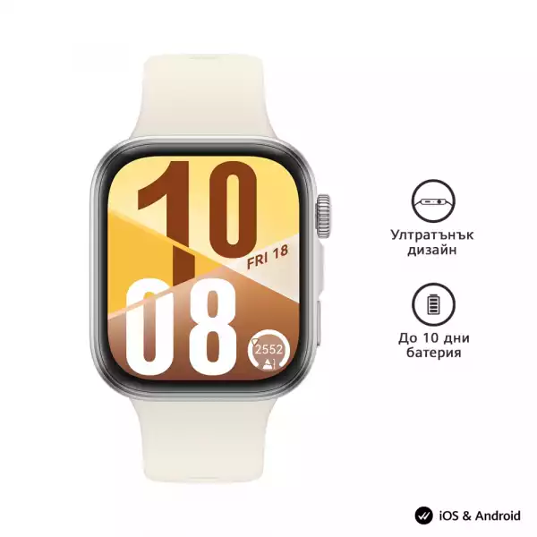 Смартчасовник Huawei Watch Fit 4, Seiya-B19F, White Смартчасовник Huawei Watch Fit 4, Seiya-B19F, White