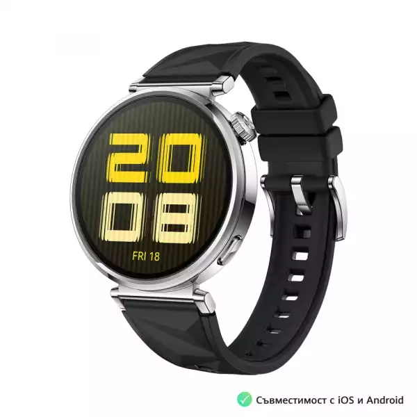Смартчасовник Huawei Watch GT5 Jana-B19F, 1.32", Amoled 466x466 PPI 352, , BT5.2 BLE/BR/EDR, 5ATM, 524mAh, Screenshot sharing, support message input, message notifications, Battery life up to 7 days, Compatible with iOS and Android devices, Black Fluoroelastomer Смартчасовник Huawei Watch GT5 Jana-B19F, 1.32", Amoled 466x466 PPI 352, , BT5.2 BLE/BR/EDR, 5ATM, 524mAh, Screenshot sharing, support message input, message notifications, Battery life up to 7 days, Compatible with iOS and Android devices, Black Fluoroelastomer