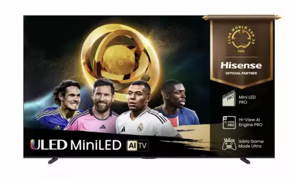 Телевизор Hisense, 100" U7Q PRO,ULED -PRO Smart, FALD, 165Hz, 5000:1,Quantum Dot Pantone, Dolby vision IQ,Vidaa, ADS, Black Телевизор Hisense, 100" U7Q PRO,ULED -PRO Smart, FALD, 165Hz, 5000:1,Quantum Dot Pantone, Dolby vision IQ,Vidaa, ADS, Black