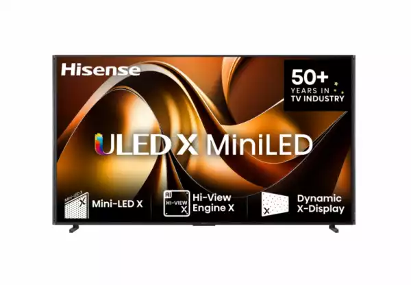 Телевизор Hisense, 110"  UXNQ,Mini-LED, FALD, 144Hz, Quantum Dot, Vidaa, ADS, Black