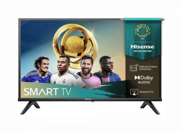 Телевизор Hisense 32" A4Q, HD 1366x768,3000:1, DLED, HLG, DTS Virtual X, Smart TV, WiFi, WiFi Direct, BT, VIDAA U7,Anyview Cast, 2xHDMI, 2xUSB, LAN, CI+, DVB-T2/C/S2, Black Телевизор Hisense 32" A4Q, HD 1366x768,3000:1, DLED, HLG, DTS Virtual X, Smart TV, WiFi, WiFi Direct, BT, VIDAA U7,Anyview Cast, 2xHDMI, 2xUSB, LAN, CI+, DVB-T2/C/S2, Black