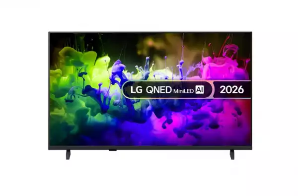 Телевизор LG 43QNED7EB3C, 43" 4K QNED MiniLED Smart TV, 3840x2160, DVB-T2/C/S2, Alpha 7 AI Processor, HDR10 / HLG, webOS 26 ThinQ, VRR / ALLM / HGiG, 4K Super Upscaling, WiFi 5, Bluetooth 5.3, AirPlay 2, LAN, CI, HDMI, AI Sound Pro, Google Cast, 2 pole Stand