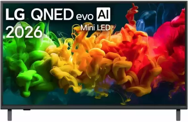 Телевизор LG 43QNED81B3C, 43" 4K QNED MiniLED Smart TV, 3840x2160, DVB-T2/C/S2, Alpha 7 AI Processor, HDR10/HLG, webOS 26 ThinQ, VRR/ALLM/HGiG, 4K Super Upscaling, WiFi 5, Bluetooth 5.3, AirPlay 2, LAN, CI, HDMI, AI Sound Pro, Google Cast, SPDIF , Motion Booster