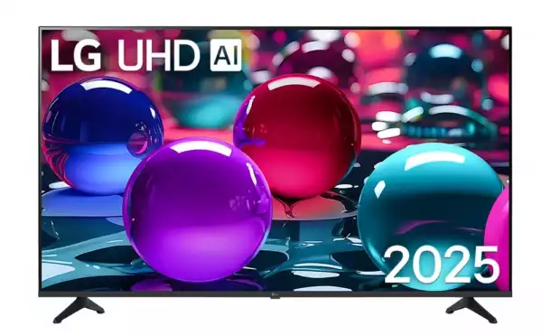Телевизор LG 50UA73003LA, 50" 4K UltraHD TV 4K (3840x2160), DVB-T2/C/S2, webOS 25 Smart, ThinQ AI, a7 AI Processor, WiFi, HDR10 pro, HLG, ALLM/HGiG, 4K Upscaling, AI Sound pro, Multiple View, HDMI eARC, LAN, USB, Bluetooth, Google Cast, 2 Pole Stand, Black