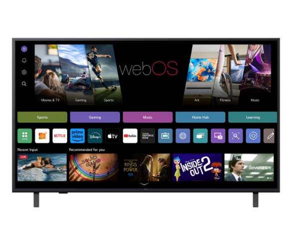 Телевизор LG 50UA74003LB, 50" 4K UltraHD TV 4K (3840x2160), DVB-T2/C/S2, webOS 25 Smart, ThinQ AI, Alpha 7 AI Processor, WiFi, HDR10 pro, HLG, ALLM/HGiG, 4K Upscaling, AI Sound pro, Multiple View, HDMI eARC, LAN, USB, Bluetooth, Google Cast, 2 Pole Stand, Silver