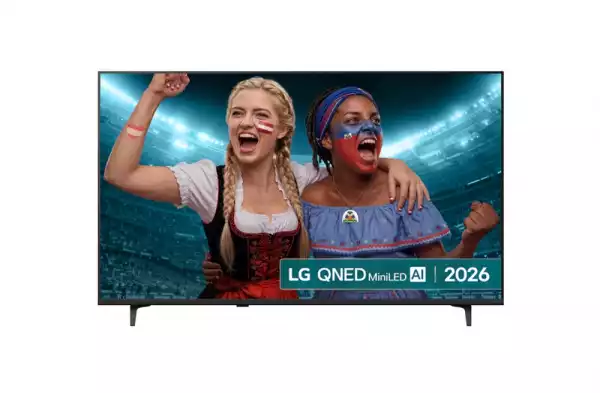 Телевизор LG 55QNED71B3B., 55" 4K QNED MiniLED Smart TV, 3840x2160, DVB-T2/C/S2, Alpha 7 AI Processor, HDR10 / HLG, webOS 26 ThinQ, VRR / ALLM / HGiG, 4K Super Upscaling, WiFi 5, Bluetooth 5.3, AirPlay 2, LAN, CI, HDMI, AI Sound Pro, Google Cast, 2 pole Stand