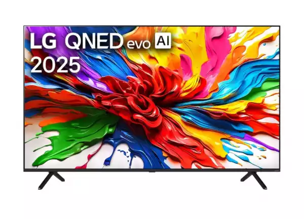 Телевизор LG 55QNED92A6A, 55" 4K QNED MiniLED evo HDR Smart TV, 100Hz, 3840x2160, DVB-T2/C/S2, Alpha 8 AI Processor 4K, HDR 10, webOS 25 ThinQ, FreeSync, VRR 144Hz, Multi View, 4K Upscaling, Wi-Fi 6, Voice Controll, BT 5.3, AirPlay 2, CI, HDMI eARC, SPDIF, Silver