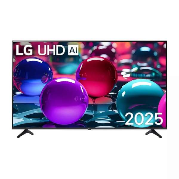 Телевизор LG 55UA73003LA, 55" 4K UltraHD TV 4K (3840x2160), DVB-T2/C/S2, webOS 25 Smart, ThinQ AI, Alpha 7 AI Processor, WiFi, HDR10 pro, HLG, ALLM/HGiG, 4K Upscaling, AI Sound pro, Multiple View, HDMI eARC, LAN, USB, Bluetooth, Google Cast, 2 Pole Stand, Black