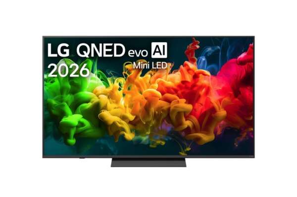 Телевизор LG 65QNED81B3A, 65" 4K QNED MiniLED Smart TV, 3840x2160, DVB-T2/C/S2, Alpha7 AI Processor, HDR10 / HLG, webOS 26 ThinQ, VRR/ALLM / HGiG, 4K Super Upscaling, WiFi 5, Bluetooth 5.3, AirPlay 2, SPDIF, LAN, CI, HDMI, AI Sound Pro, Google Cast, Motion Booster