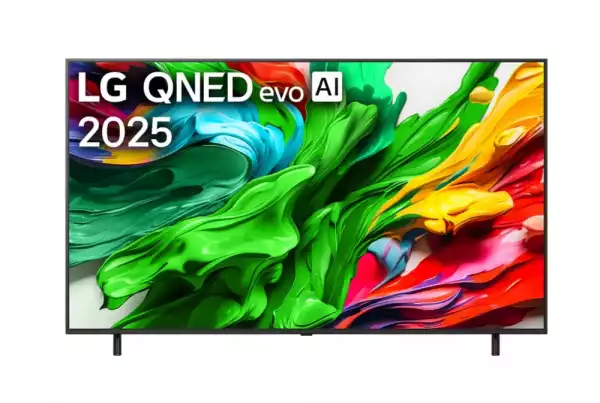 Телевизор LG 65QNED85A3C, 65" 4K QNED HDR Smart TV, 3840x2160, 120Hz Native (VRR 144Hz), DVB-T2/C/S2, Alpha 8 AI, HDR 10 PRO, webOS 25 ThinQ, 4K Upscaling, WiFi 6, Dolby Vision, FreeSync, Google Cast, Bluetooth 5.3, AirPlay 2, LAN, CI, HDMI, SPDIF, 2 pole Stand