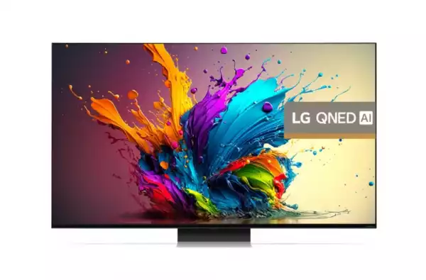 Телевизор LG 65QNED91T3A, 65" 4K HDR Smart QNED TV MiniLED, 3840x2160, 120Hz, DVB-T2/C/S2, AI Alpha 8, HDR 10 PRO, webOS 24, ThinQ AI, WiFi, FreeSync Compatible, VRR, AI Upscaling, AI Sound Pro (Virtual 9.1.2 Up-mix), Bluetooth, Hdmi, Multi View, LAN, AirPlay2, Do Телевизор LG 65QNED91T3A, 65" 4K HDR Smart QNED TV MiniLED, 3840x2160, 120Hz, DVB-T2/C/S2, AI Alpha 8, HDR 10 PRO, webOS 24, ThinQ AI, WiFi, FreeSync Compatible, VRR, AI Upscaling, AI Sound Pro (Virtual 9.1.2 Up-mix), Bluetooth, Hdmi, Multi View, LAN, AirPlay2, Do