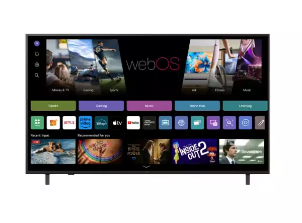Телевизор LG 65UA74003LB, 65" 4K UltraHD TV 4K (3840x2160), DVB-T2/C/S2, webOS 25 Smart, ThinQ AI, Alpha 7 AI Processor, WiFi, HDR10 pro, HLG, ALLM/HGiG, 4K Upscaling, AI Sound pro, Multiple View, HDMI eARC, LAN, USB, Bluetooth, Google Cast, 2 Pole Stand, Silver Телевизор LG 65UA74003LB, 65" 4K UltraHD TV 4K (3840x2160), DVB-T2/C/S2, webOS 25 Smart, ThinQ AI, Alpha 7 AI Processor, WiFi, HDR10 pro, HLG, ALLM/HGiG, 4K Upscaling, AI Sound pro, Multiple View, HDMI eARC, LAN, USB, Bluetooth, Google Cast, 2 Pole Stand, Silver