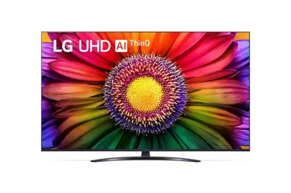 Телевизор LG 65UR81003LJ, 65" 4K UltraHD TV 4K (3840 x 2160), DVB-T2/C/S2, webOS 23 Smart TV, ThinQ AI, a5 AI Processor 4K Gen6, WiFi, HDR10 pro, HLG, ALLM/HGiG, 4K Upscaling, AI Sound, Voice Controll, AirPlay, Quick Card, HDMI eARC, CI, LAN, USB, Bluetooth, Stand