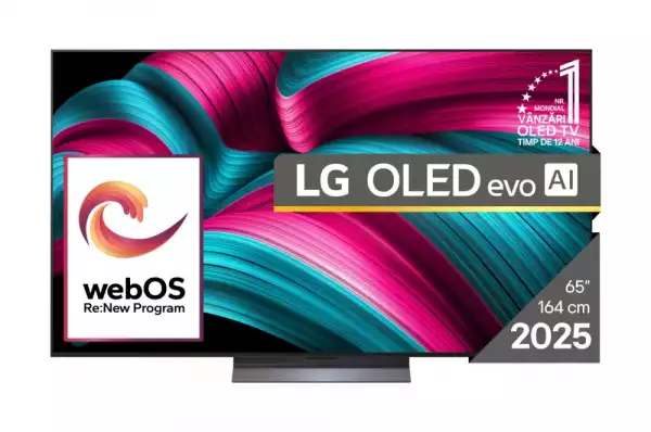 Телевизор LG OLED65C51LA, 65" UHD OLED evo, 4K (3840 x 2160), DVB-C/T2/S2, Full Cinema Screnn, Alpha 9 AI 4K Gen8, 120Hz Native (VRR 144Hz), ThinQ AI, HDR10, VRR, NVIDIA G-SYNC, AMD FreeSync, Dolby Vision, Dolby Atmos, Wi-Fi 6, Bluetooth, HDMI, USB, Airplay 2, IC Телевизор LG OLED65C51LA, 65" UHD OLED evo, 4K (3840 x 2160), DVB-C/T2/S2, Full Cinema Screnn, Alpha 9 AI 4K Gen8, 120Hz Native (VRR 144Hz), ThinQ AI, HDR10, VRR, NVIDIA G-SYNC, AMD FreeSync, Dolby Vision, Dolby Atmos, Wi-Fi 6, Bluetooth, HDMI, USB, Airplay 2, IC