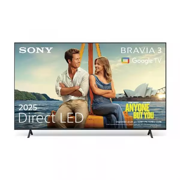 Телевизор Sony K-75S35 75" 4K HDR TV BRAVIA 3 ,Direct LED,4K HDR Processor X1 ,Triluminos PRO, Live Colour,Dynamic Contrast Enhancer,Motionflow XR 200/240 Hz,X-Balanced Speaker,Dolby Atmos,DVB-C / DVB-T/T2 / DVB-S/S2,4xHDMI,2xUSB,Android TV, Google TV