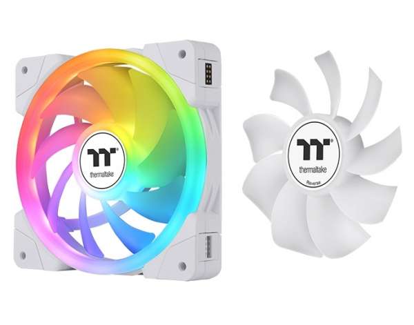 Thermaltake SWAFAN EX12 ARGB PC Cooling Fan TT Premium Edition 3 Fan Pack White