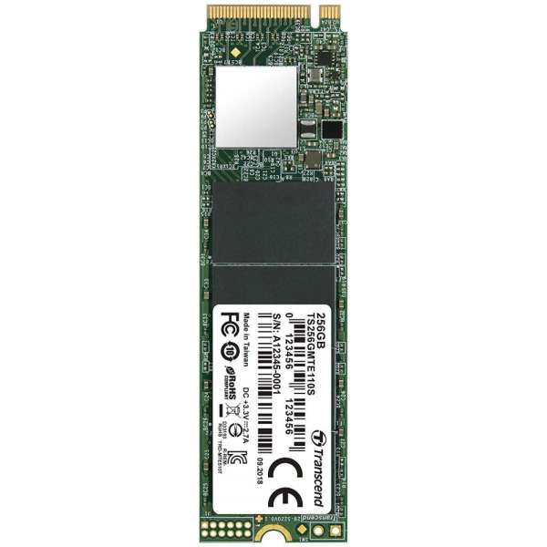 Transcend 256GB, M.2 2280,PCIe Gen3x4, 3D TLC
