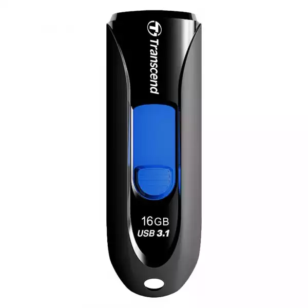 Transcend 16GB, USB3.1, Pen Drive, Capless, Black Transcend 16GB, USB3.1, Pen Drive, Capless, Black