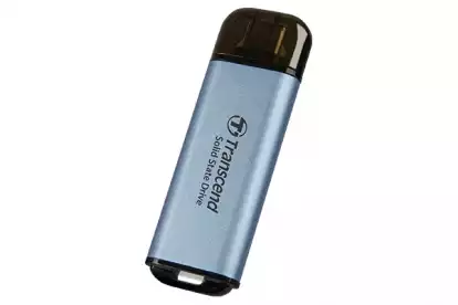 Transcend 1TB, USB External SSD, ESD300C, USB 10Gbps, Type C, Sky Blue