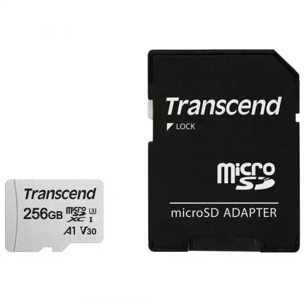 Transcend 256GB microSD w/ adapter UHS-I U3 A1