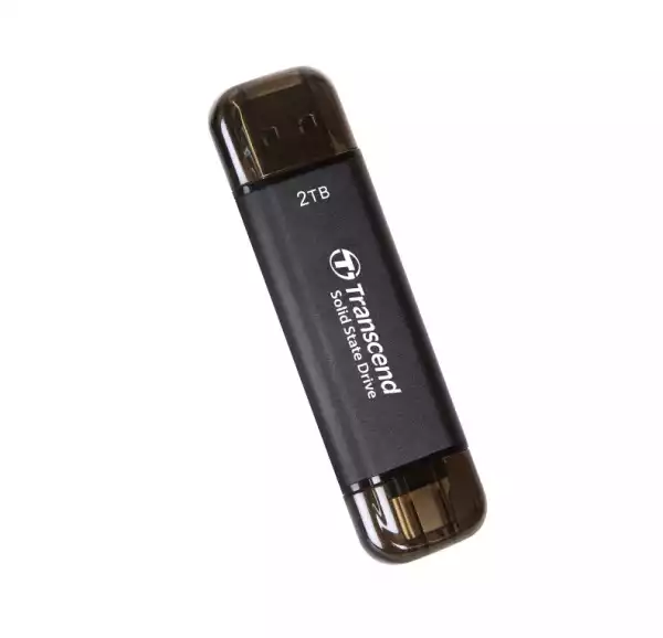 Transcend 2TB, External SSD, ESD310C, USB 10Gbps, Type C/A, Black