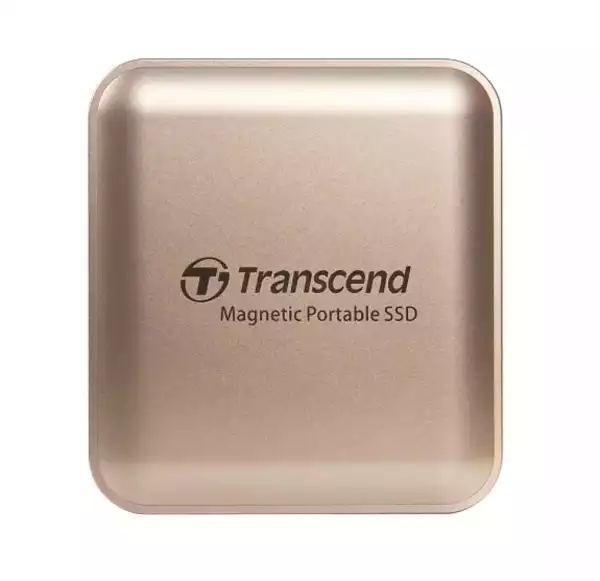 Transcend 2TB, External SSD, ESD420G, USB 20Gbps, Type C, Magsafe, Champagne Gold