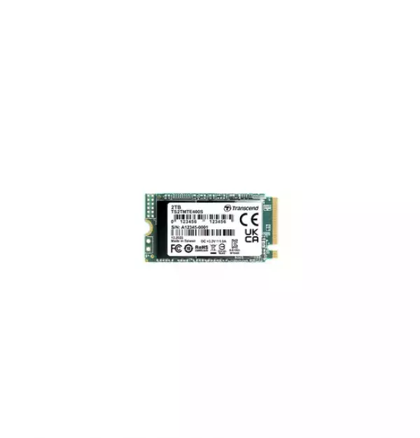 Transcend 2TB, M.2 2242, PCIe Gen3x4, NVMe, 3D TLC, DRAM-less