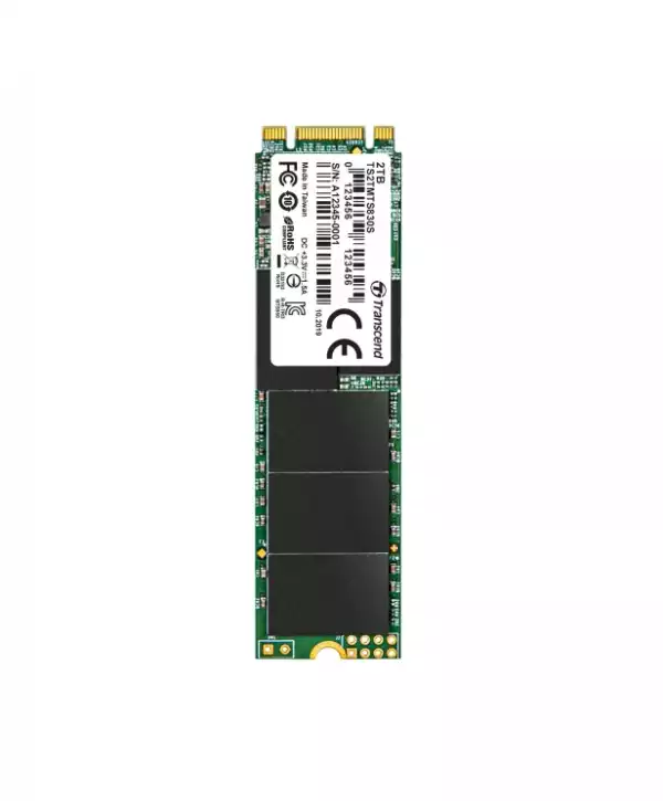 Transcend 2TB, M.2 2280 SSD, SATA3 B+M Key, TLC