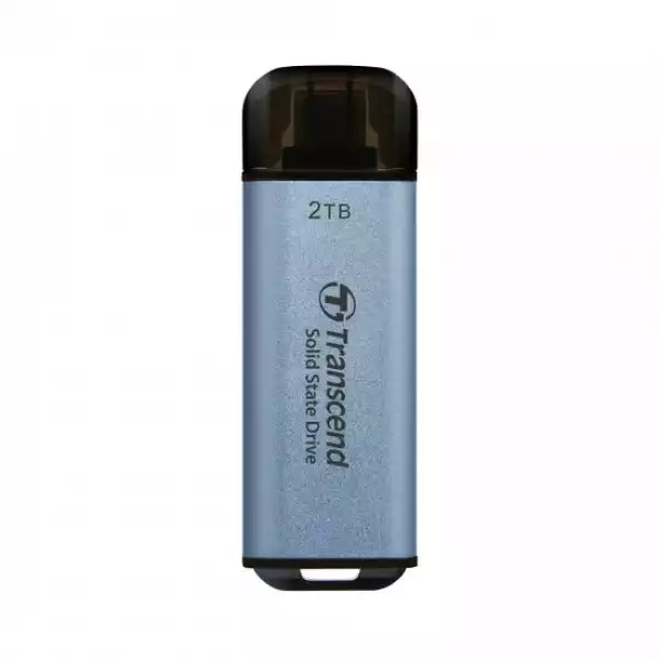 Transcend 2TB, USB External SSD, ESD300C, USB 10Gbps, Type C, Sky Blue