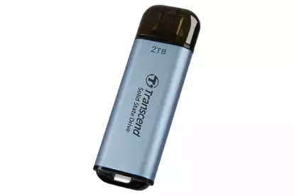 Transcend 2TB, USB External SSD, ESD300C, USB 10Gbps, Type C, Sky Blue