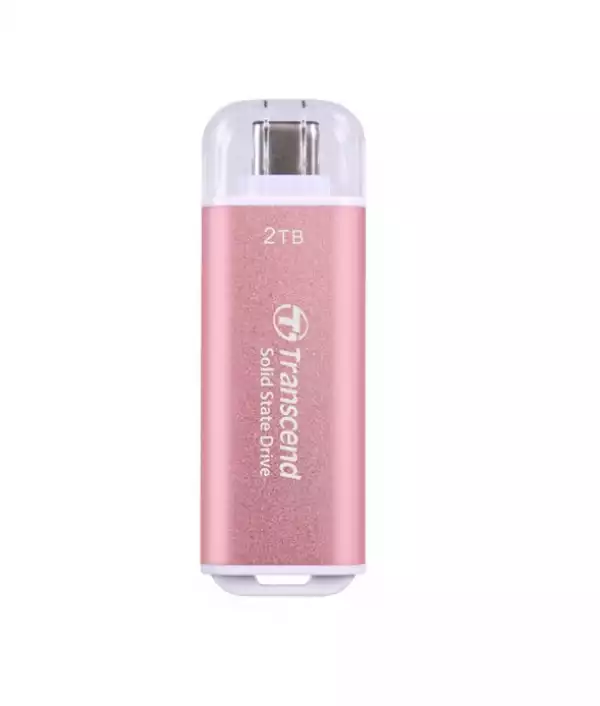 Transcend 2TB, USB External SSD, ESD300P, USB 10Gbps, Type C, Pink