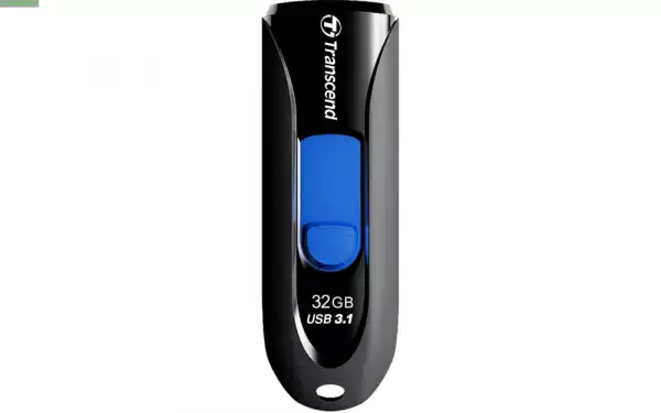 Transcend 32GB, USB3.1, Pen Drive, Capless, Black