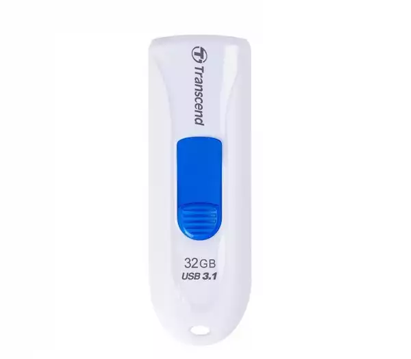 Transcend 32GB, USB3.1, Pen Drive, Capless, White Transcend 32GB, USB3.1, Pen Drive, Capless, White